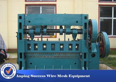 3KW Aluminum Metal Flattening Machine , Expanded Metal Lathe Machine Blue Color