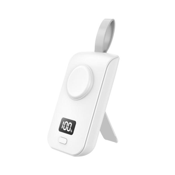 2500mAh Power Bank Carregador sem fio Para Iwatch Carregamento de cabo iPhone Proteção contra sobrecarga