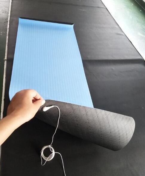 Maxsharer Factory Grounding Earthing Conductive SBR Black Mat With Grounding Cord of USA Plug BIO Cable 15ft Straight Mat