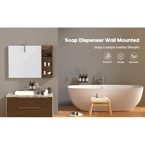 Устойчивый диспенсер для мыльных бутылок для утонченной ванной или кухни