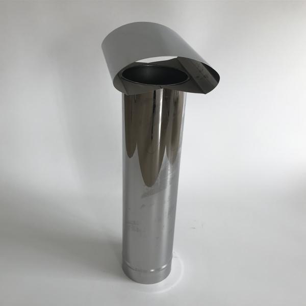Stainless Steel Wood Burning Stove Flue Kit Black Painting  Interior Connection