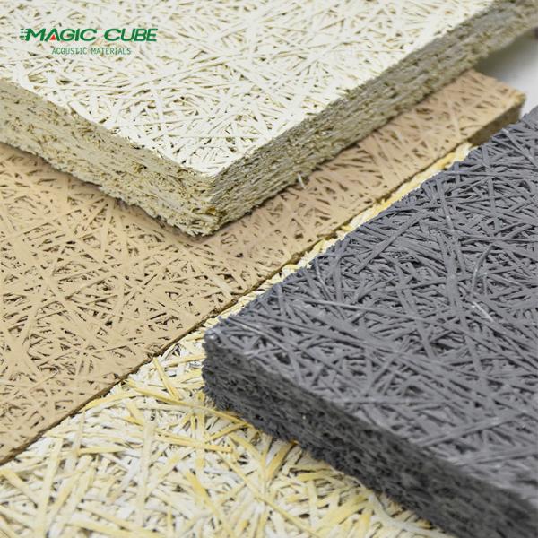 Sound Absorbing Fiber Cement Acoustic Wall Gymnasium Custom Wooden Wool Wall Panels