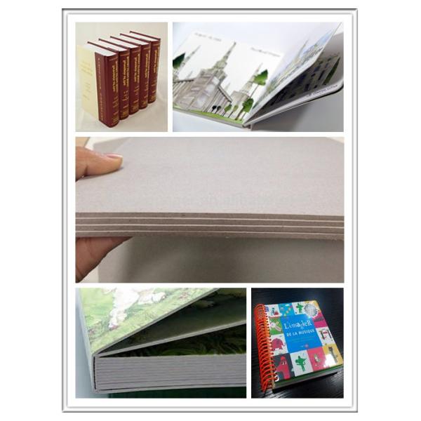 Grey Laminated Book Binding Cover Board , 1.5mm Book Boards For Binding