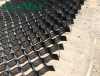 Géocelle en HDPE noir 200 mm Hauteur 660 mm Structures soudées pour murs de soutènement Murs de gravité Autoroutes Dérapants Murs de mer Barrières acoustiques