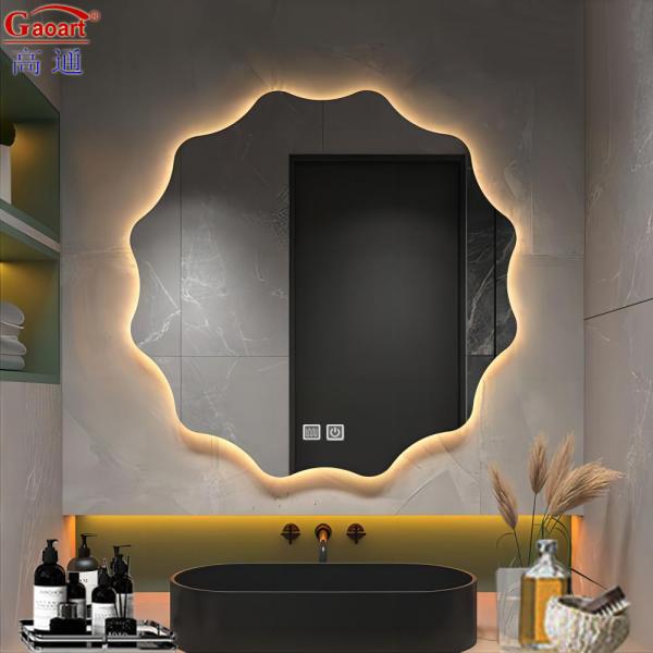 Умное стекло Круглое дизайн светодиодное зеркало для гостиничного номера