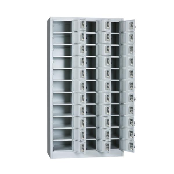 ISO9001 Key Lock 33 Door Metal Lockers Steel Supermarket Locker