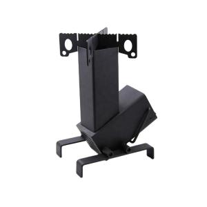 Black Patio Heater 10X10" Fire Rocket Stove Wood Burning 350lb Cooking