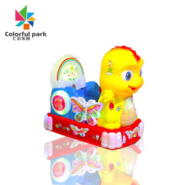 Kids Game Machine Coin-Operated Shake Truck Commercial New Electric Music Yellow Dinosaur Rocker