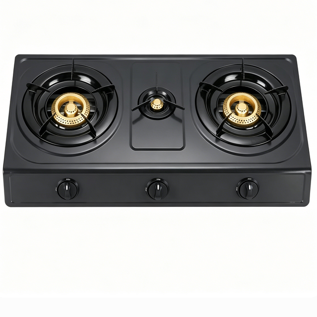 Cast Iron Honeycomb Burner Gas Stove 2 Burner Coating Table OEM ODM Manufacturer