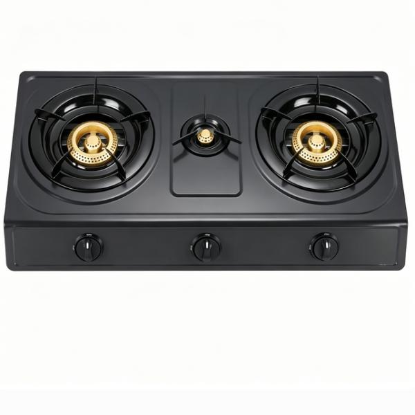 Cast Iron Honeycomb Burner Gas Stove 2 Burner Coating Table OEM ODM Manufacturer