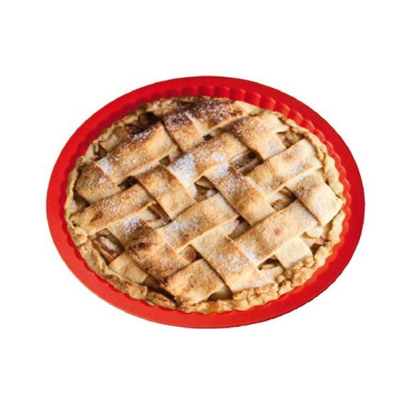 4-9 a polegada cola não a pizza de borracha segura Pan Food Grade do silicone da micro-ondas