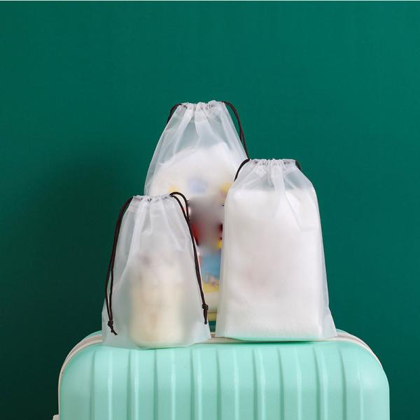 толщина 50-200microns полиэтиленового пакета Drawstring 15cm*20cm водоустойчивая