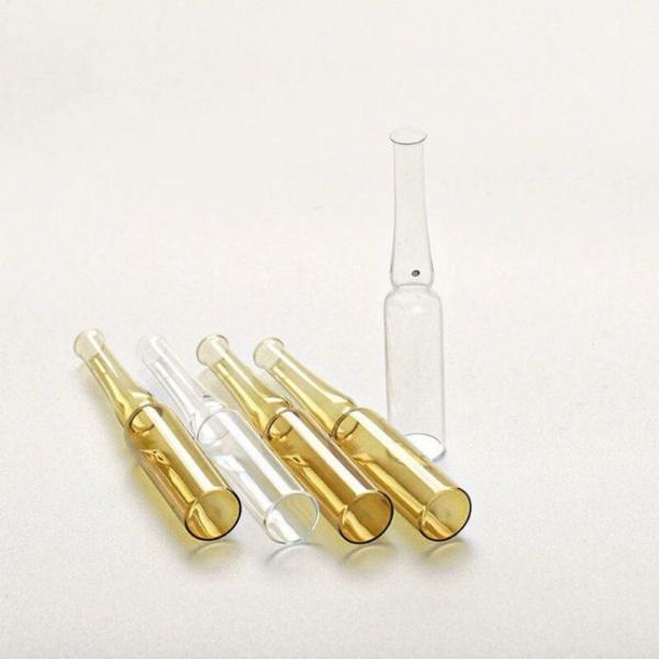 Customized Amber Glass Ampoule 20ml Glass Medication Ampoules For Injection Vials