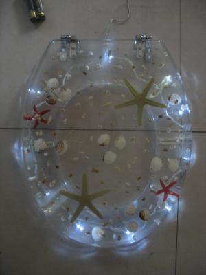 LED poly-resin toilet seat cover,RESIN toilet seat,tranparent toilet seat,sanitary ware