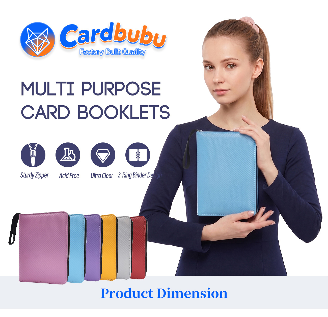 Custom 400-Pocket Card Binder for TCG Sports Cards Game Publishers Factory PT CG