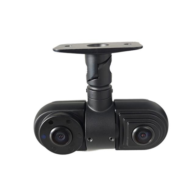 Автобус Двойной широкоугольный объектив 2CH 1080P HD внутри передней автомобильной камеры с датчиком CMOS / CCD