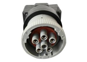 Gray J1708 Deutsch 6-Pin Female to OBD2 OBDII 16 Pin J1962 Female Adapter