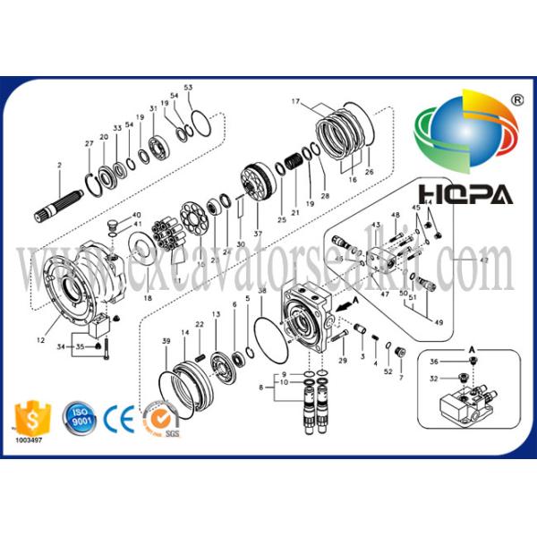 EC290BLC Swing Motor HZZC-M2X170CHB VOE14524190 Hydraulic Repair Kits
