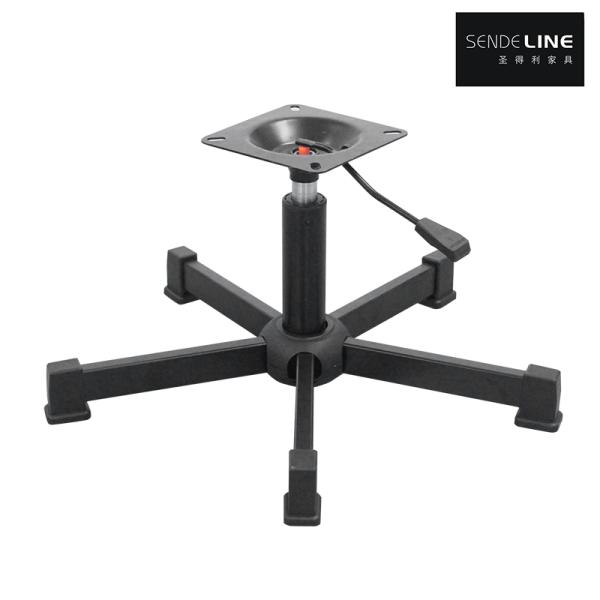 Metal Office Chair Base Replacement With 5 Legs 50mm Wheels Rotary Lifting Function