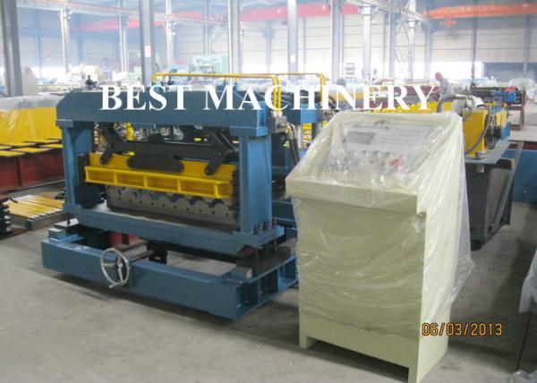Arc Shape Roll Tie / Gazed Shape Steel Tile Forming Machine Galvanized Aluminum