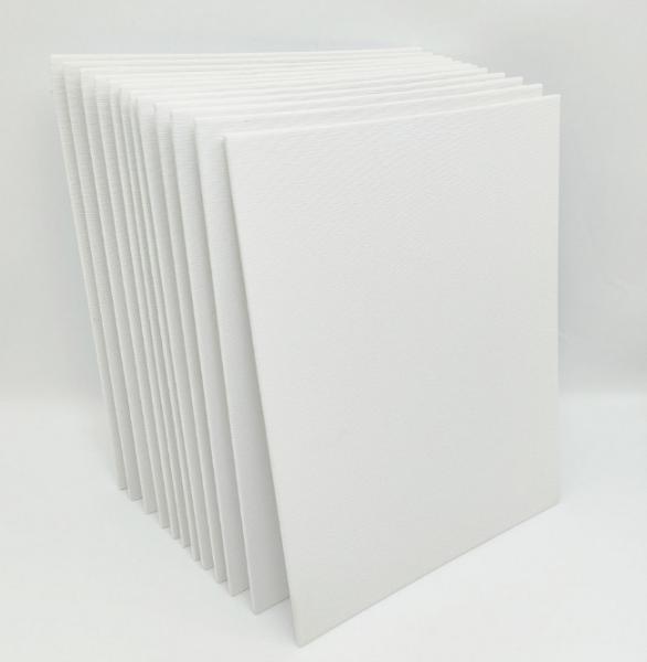 Cotton 12 Pack Blank Canvas Panels Acid Free UV Resistant For Oil / Acrylic Painting