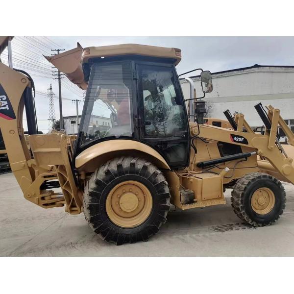 CAT 420F Backhoe Loader with Liyuan Hydraulic Valve from Japan 15Ton Operating Weight