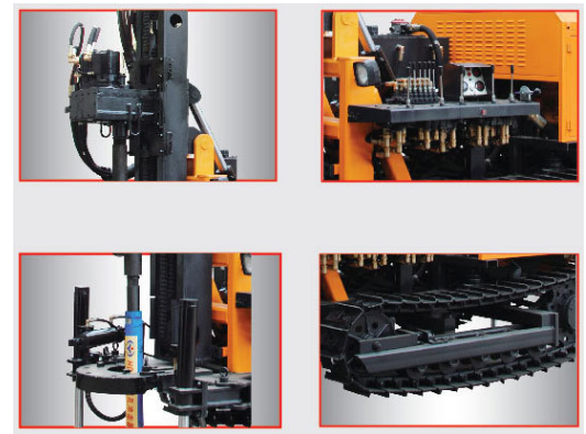 Well Air Compressor 180m Pneumatic Crawler Drill Machine