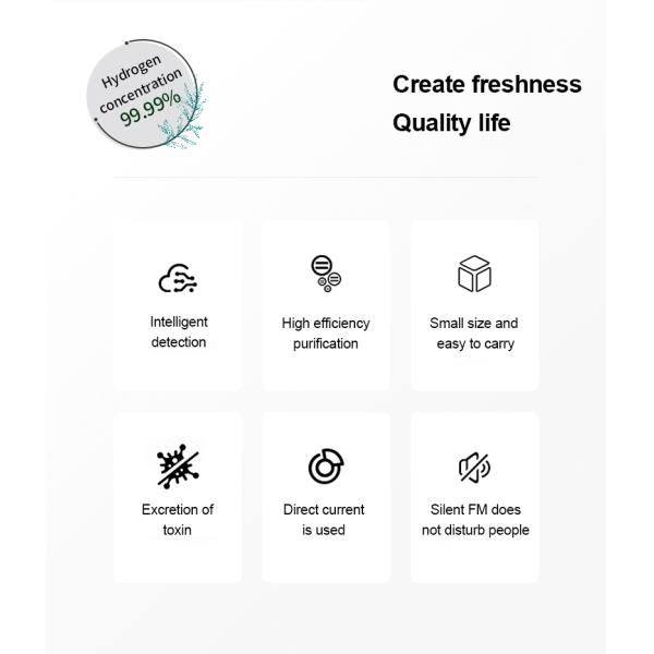 Hydrogen Generator SPE Hydrogen Suction Machine with Noise 25-65dB and Air Display