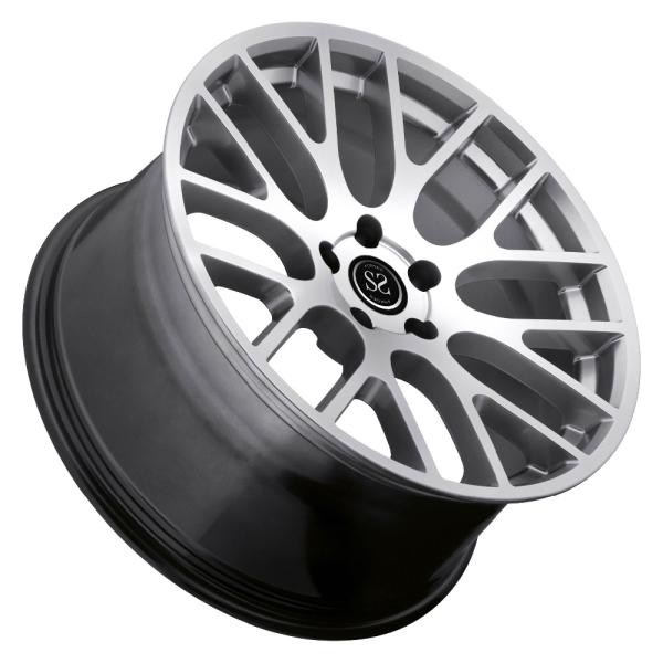 alloy wheel 17 19 20 inch black machine face polish forged rim from china