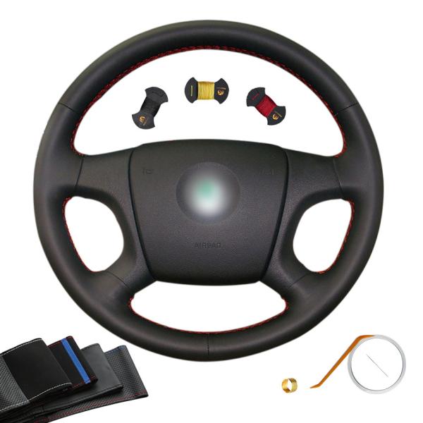 Stylish 3-Spoke Wheel Leather Steering Wheel Cover for Skoda Octavia Fabia 2005-2010
