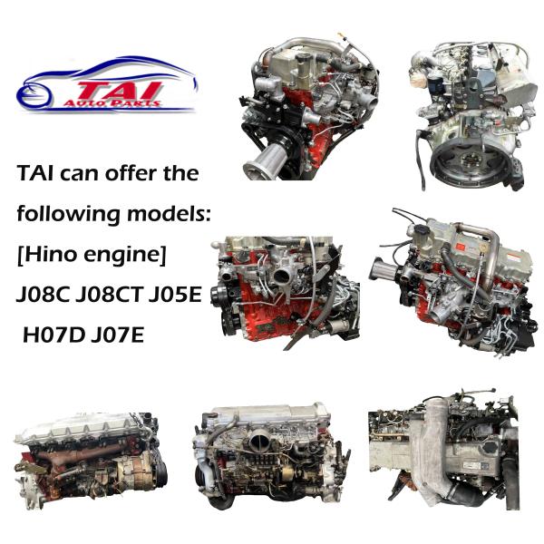 J05C J08C J08CT J08E J08ET Used Japanese Engines Turbo Engine For Hino Truck