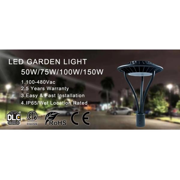 50 75 100 150 Watt Led Circular Area Light / LED Garden Light Fixtures Aluminum Dimmable 100 Watt Area Lighting