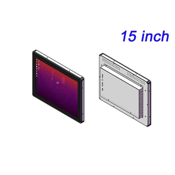 15 inch Embedded Linux System Industrial Rackmount HDMI LCD Display