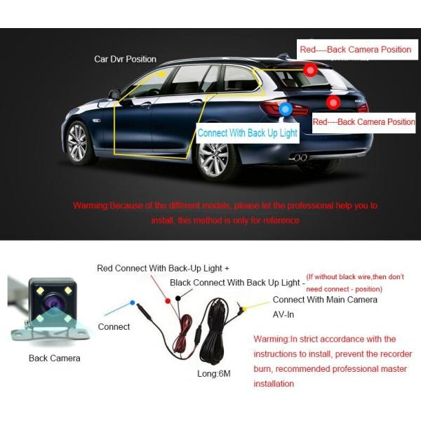 Voiture Ultra HD 4G Blackbox DVR Dash Cam Vidéo 12 pouces WIFI GPS Piste Sony IMX335