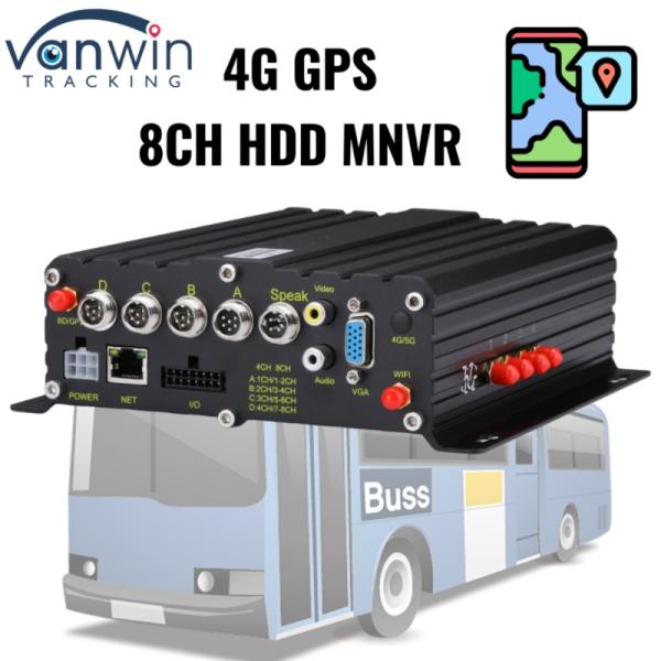 OEM 8 Channel HDD MNVR Vehicle Safety Video Recorder For Truck Bus Van Fleet