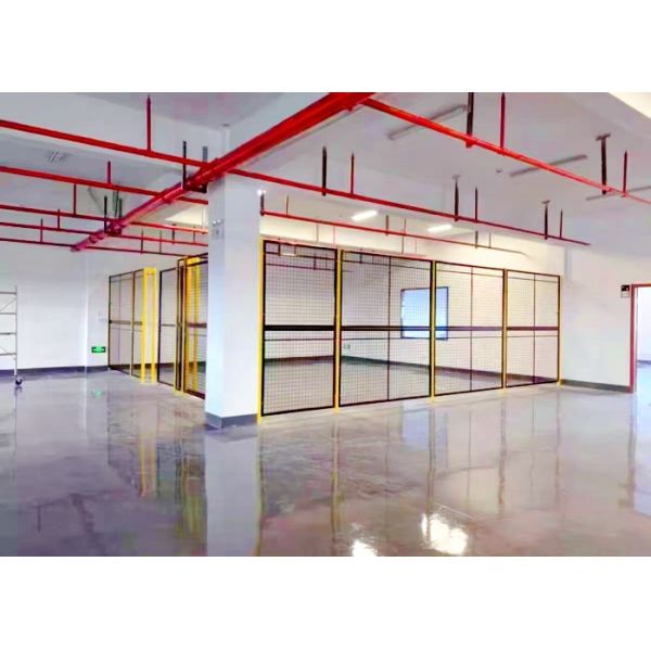 Robot Safety Fencing Powder Coating Surface Treatment 1m-3m Height