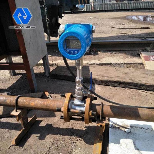 Compress Air Thermal Mass Gas Flow Meter ISO9001 24VDC 1.5A