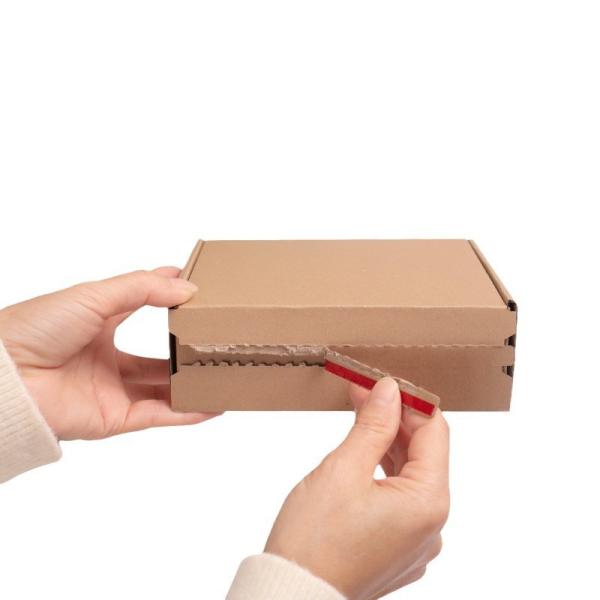 Airplane Zippered Cardboard Packaging Box Custom Shipping Boxes Tear Off Courier Box