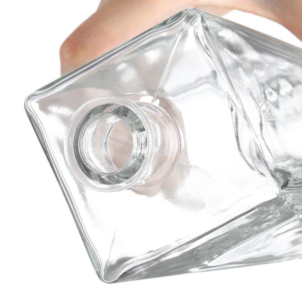 Bouteille en verre mat pour whisky vodka cognac gin 100 ml 200 ml 375 ml 500 ml 750 ml 1000 ml