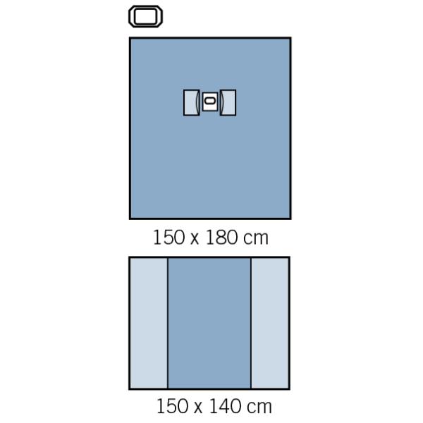 Ophthalmic Soft Non Woven Sterile Surgical Packs Water Impermeable