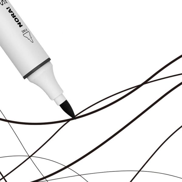 36 Color Kids Art Drawing Pen Double Brush Non-Toxic and Safe Oil Marker Easy to Wash