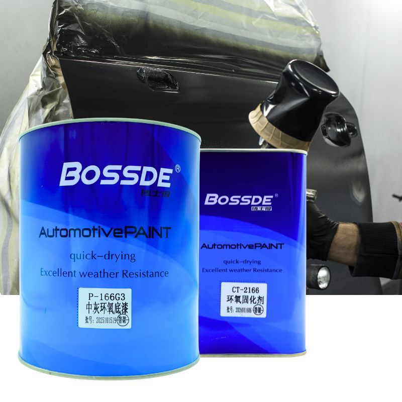2K Grey Epoxy Primer Grey Base And CT2116 Hardener Kit Anti Corrosion Primer For Car Repair Panel And Industrial Metal Painting