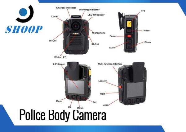 gravador de vídeo audio da aplicação da lei de Bluetooth do registrador da câmera do corpo de 1080P HD