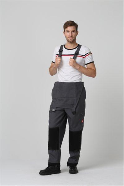 1% Carbon Fiber Anti Static Workwear 350gsm Fire Resistant Bib Overalls