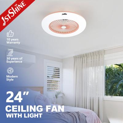 24 dispositivos elétricos de luz plásticos do fã de teto do quarto da polegada com controlo a distância