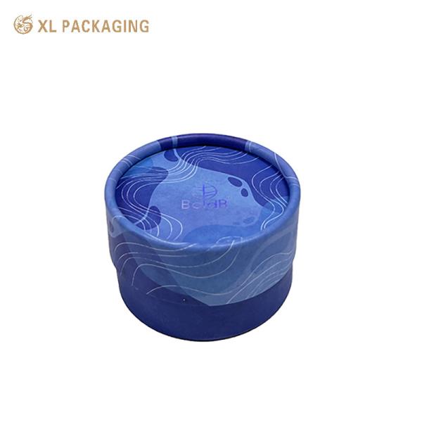 Small Paper Tube Jewelry Box with Rainbow Silver Foil Finish and 1000gsm Rigid