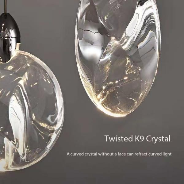 Light Luxury Modern Bedroom Bedside Lamp Living Room Creative High Grade Sense Crystal Pendant Light Simple Restaurant Bar Small Chandelier