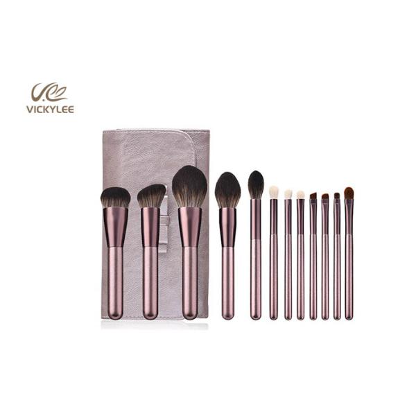 Animal Hair 12 In 1 ODM Facial Makeup Brushes