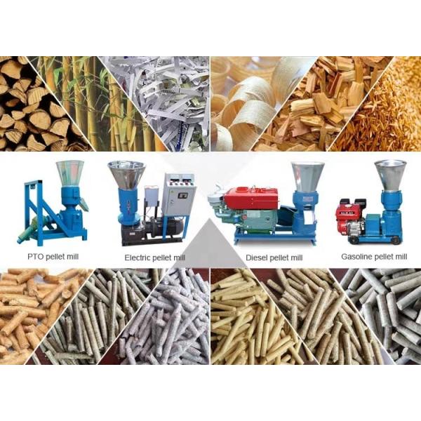 Top Seller 3 rollers 55HP tractor driven PTO pellet mill with 500kg/h capacity OEM pto wood pellet mill with CE