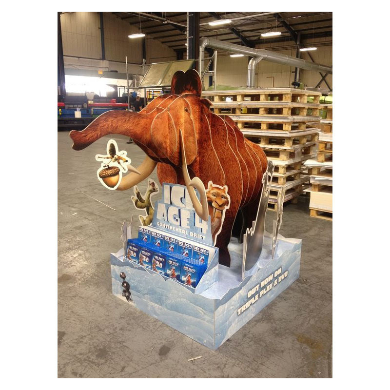 Retail Racks Custom Display Stand with Supermarket Gondola Design and Logo